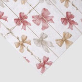 Christmas Ribbon Grid Pattern Seidenpapier (Detail)