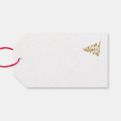 Christmas Ribbon Tree Geschenkanhänger (Rückseite Horizontal)