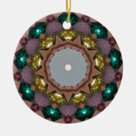 Christmas Riches Fraktal Keramik Ornament