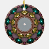 Christmas Riches Fraktal Keramik Ornament (Hinten)