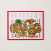 CHRISTMAS RINDEER 8 x 10 Puzzle (Horizontal)