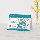 Christmas River Tree mit Inside Message Karte (Gelbe Blume)