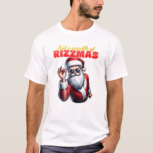 Christmas Rizz Meme Rizzmas Spirit T-Shirt (Vorderseite)