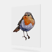CHRISTMAS ROBIN Akryllischer Sign ART DESIGN STIL Acrylschild (Winkel)