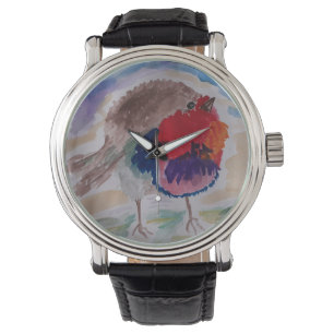 Christmas Robin Armbanduhr