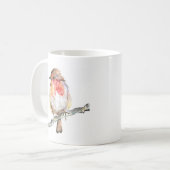 Christmas Robin Art Tasse (Vorderseite Links)