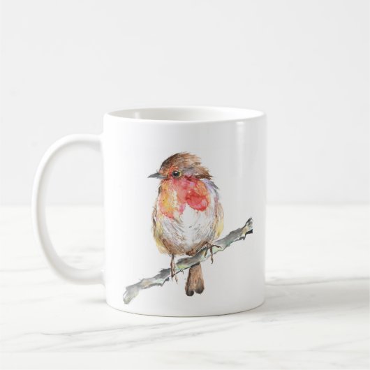 Christmas Robin Art Tasse (Links)