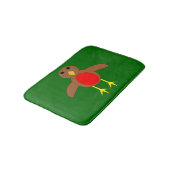 Christmas Robin Bath Mat Badematte (Schrägansicht)