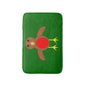 Christmas Robin Bath Mat Badematte (Vorderseite Vertikal)