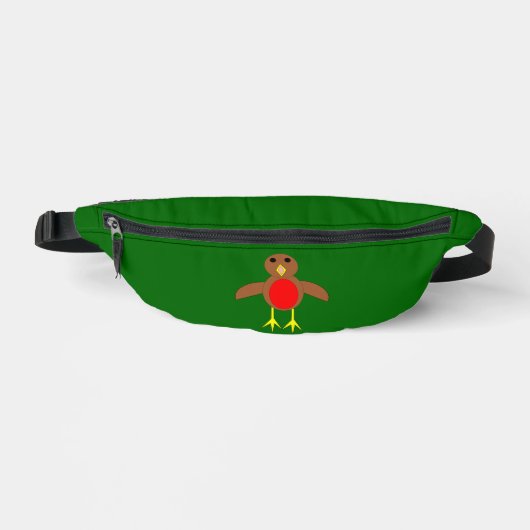 Christmas Robin Bauchtasche (Vorderseite)