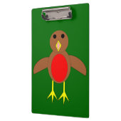 Christmas Robin Clipboard Klemmbrett (Links)
