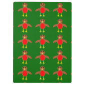 Christmas Robin Clipboard Klemmbrett (Rückseite)