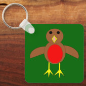 Christmas Robin Custom Schlüsselanhänger (Vorderseite)