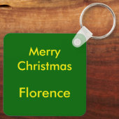 Christmas Robin Custom Schlüsselanhänger (Rückseite)