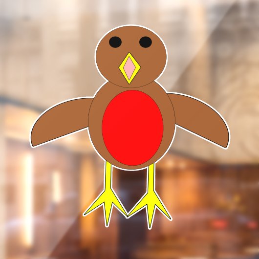 Christmas Robin Fensteraufkleber (Blatt 2)