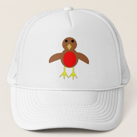 Christmas Robin Festive Trucker Hat Truckerkappe (Vorderseite)