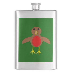 Christmas Robin Flasks Flachmann