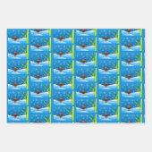 Christmas Robin Geschenkpapier Set (Vorderseite 2)