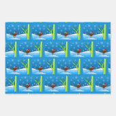 Christmas Robin Geschenkpapier Set (Vorderseite)