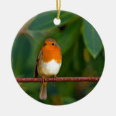 Christmas Robin Keramik Ornament (Vorne)