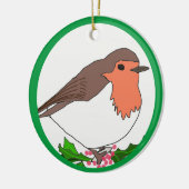 Christmas Robin Keramik Ornament (Links)