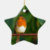 Christmas Robin Keramik Ornament (Vorne)