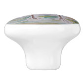 Christmas Robin Keramikknauf (Seitenansicht)