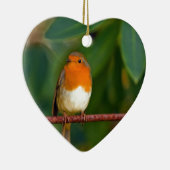 Christmas Robin Keramikornament (Rechts)