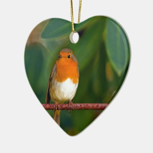 Christmas Robin Keramikornament (Links)