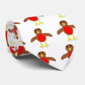 Christmas Robin Krawatte (Gerollt)
