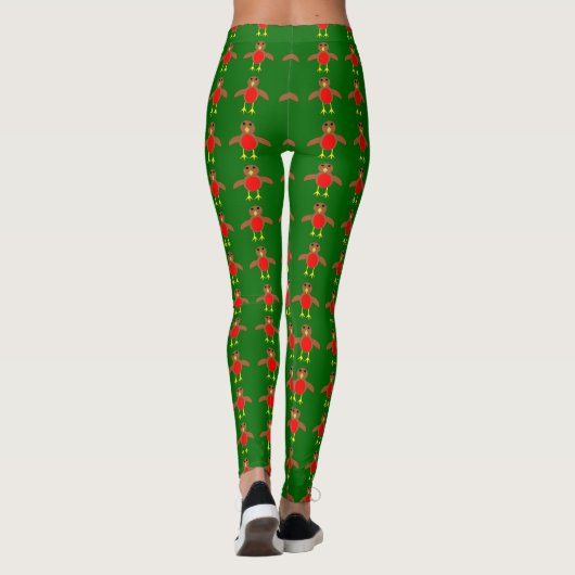 Christmas Robin Leggings (Rückseite)