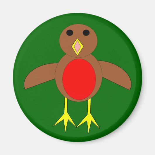 Christmas Robin Magnet (Vorne)