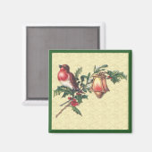 Christmas Robin Magnet (Vorderseite/Rückseite)