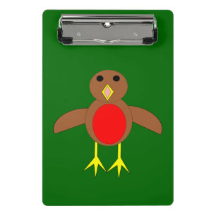 Christmas Robin Mini Clipboard Klemmbrett