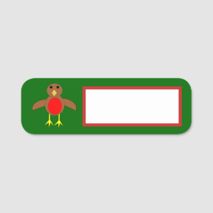 Christmas Robin Namensschild