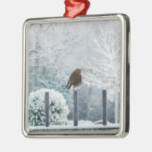 Christmas Robin Ornament Aus Metall (Links)