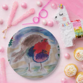 Christmas Robin Pappteller (Party)