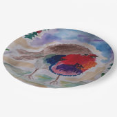 Christmas Robin Pappteller (Schrägansicht)