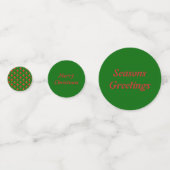 Christmas Robin Personalisiert Konfetti (Vorderseiten)
