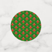 Christmas Robin Personalisiert Konfetti (Klein Vorderseite)