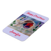 Christmas Robin Personalisiert Magnet (Linke Seite)