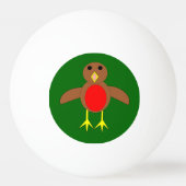 Christmas Robin Ping Pong Ball Tischtennisball (Rückseite)