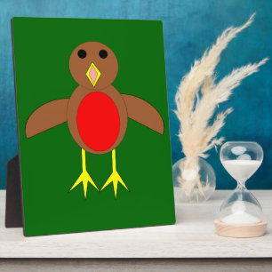 Christmas Robin Plaque Fotoplatte