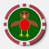 Christmas Robin Pokerchips (Vorderseite)