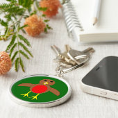 Christmas Robin Schlüsselanhänger (Seite)