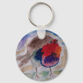 Christmas Robin Schlüsselanhänger (Rückseite)