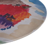 Christmas Robin Schneidebrett (Ecke)