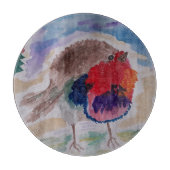 Christmas Robin Schneidebrett (Vorderseite)