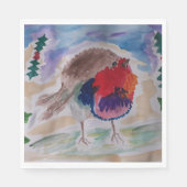 Christmas Robin Serviette (Vorderseite)