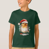 Christmas Robin T-Shirt (Vorderseite)
